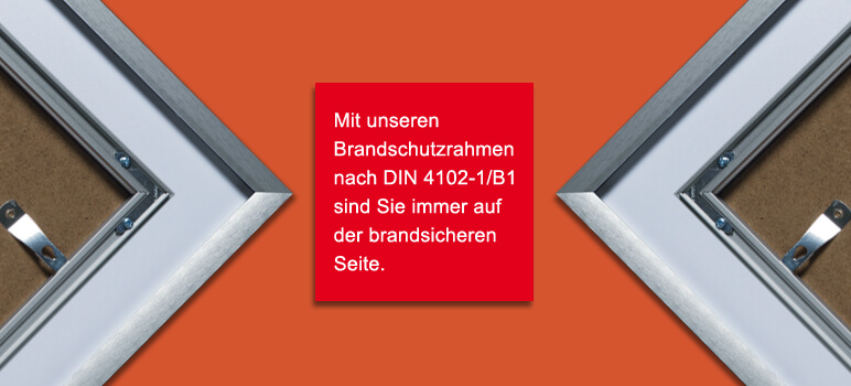 Contur-Brandschutz-Slideshow Brandschutzrahmen DIN 4102-1/B1